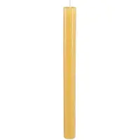 Viana Effen gekleurde taps toelopende kaarsen, honingkleur, 22×240 mm, 12 st