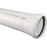 Rehau RAUPIANO PLUS Afvoerpijp DN 40, bouwlengte 1000 mm, 11230341222
