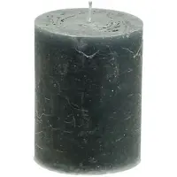 Viana Effen pilaarkaarsen, antraciet, 70x100mm, set van 4 – decoratie, Adven