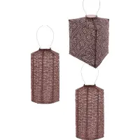 Lumiz Tuinverlichting op zonne energie - Solar tuinverlichting - - Buitenlampjes - Buitenverlichting - Decoratie - Solar Lampion - Plum Set - 3 stuks