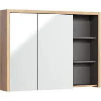 Comad Devon 846 FSC spiegelkast 100cm eiken/antraciet