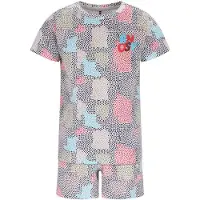 B.NOSY shortama Zepp blauw Jongens Katoen Ronde hals All over print - maat 110