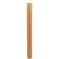 Viana Effen gekleurde taps toelopende kaarsen, karamel, 22×240 mm, 12 stuks,