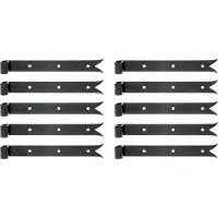Alberts 862756 heng | in verschillende uitvoeringen | zwart | rol Ø14 mm | afmetingen 300 x 35 mm | Set van 10