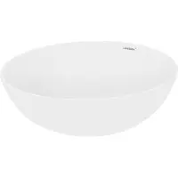 LuxeBath Wastafel keramiek wit 400 x 147 mm