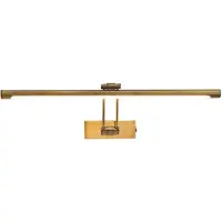 LUCANDE LED schilderij verlichting Dimitrij, messing, metaal, 54cm Dimitrij, brons / oud-messing, Woon-/ Eetkamer, metaal, Antiek, Wandlamp