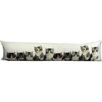 Mars & More canvas tochtkussen kittens 20x90cm