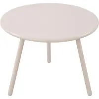 CLP Minot Salontafel - Rond - Bijzettafel - loungetafel - Rond - Tuintafel - voor buiten en binnen - weer- en UV-bestendig - licht grijs