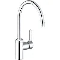 Kludi keukenmengkraan bingo star, edelst finish, voorsprong uitloop 215mm