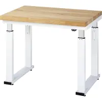 RAU Werktafel serie adlatus 600, 1000 x 700 x 740-1140 mm, beuken massief blad