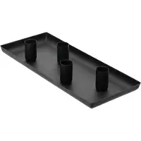 Ksd Kaarsenplateau Lifetime Zwart 29 x 12 x 2 cm