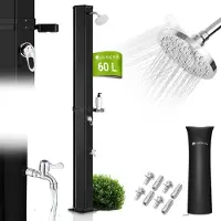 Juskys Tuindouche / Buitendouche / Zwembaddouche Victoria - 60L - Max. 4 bar solar