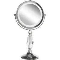 Beliani Make-up spiegels, Lumarko kosmetikos veidrodis LED 18 cm sidabrinis MORI veidrodis!