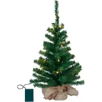 Star Trading Kleine LED boom Toppy in jute zak
