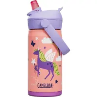 CamelBak Thrive Flip Straw Drinkfles Kids - 350 ml - RVS - Met Rietje - Isolatie Waterfles - Roze