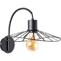 Brilliant Wandlamp Leika Mat Zwart E27 52w