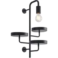 LINDBY Wandlampe , Hanjo, dimbare, Zwart, Woonkamer, Metaal, Modern