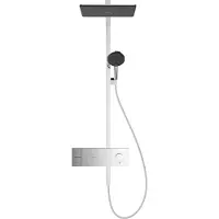 Hansgrohe Raindance Alive Q - Doucheset met thermostaat, 21x34 cm, 3 stralen, chroom 24580000