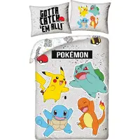 Halantex Pokémon beddengoed, versie 11, 140 x 200 cm / 70 x 90 cm