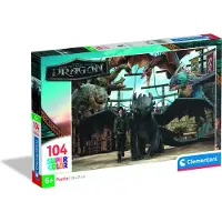 Clementoni - Puzzel - How to train your dragon - 104 stukjes - Super Color - vanaf 6 jaar