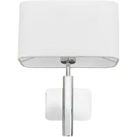 LUCANDE Wandlampe , Jettka, dimbare, Metallic, Woonkamer, Stof, Modern