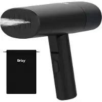 Brixy Kledingstomer - Krachtige Handstomer - Stoomapparaat Kleding En Meubilair - Incl Opbergtas - Antraciet