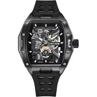 Police Analoog horloge zwart