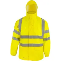 Asatex Zichtbaarheids-regenjack | maat XL | geel | 100% PES | 1 stuk - RJG/XL
