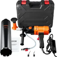 Vevor Diamantboorinstallatie 1500W Diamantboormachine Kernboorapparaat 1100/2400 RPM Kernboormachine Nat boren