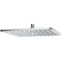 Kludi a-qa hoofddouche vierkant soft-edge 30x30cm m. Kogelgewricht, z. Douchearm chroom