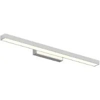 LINDBY Wandlamp Alenia, chroom / zilver, Badkamer, Aluminium, Modern, Wandlamp