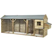 FATMOOSE Eva - Kippenhok - 393x95x148 cm