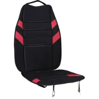 Dunlop Autostoelhoes - Stoelhoes Auto - Autostoel Beschermer - Auto Zitkussen met Schuimvulling - 104x45 cm - Rood