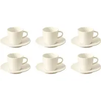 Villeroy & Boch Espresso Set Manufacture Rock 60 ml Set van 6