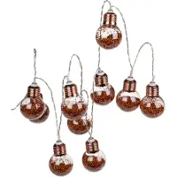 Out of the blue Glitterlampjes - Lichtslinger met 10 LED – 1,7m – Werkt op AA-batterijen