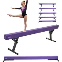 Vevor Evenwichtsbalk Gymnastiek Kinderen 241 cm Hoogte Verstelbaar (5-niveaus/170/380/470/540/565 mm)