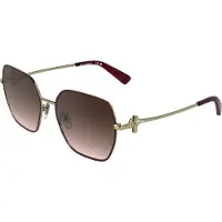 Longchamp Zonnebril LO190S 56/18/140 Goud/gradueel bordeaux Metaal VROUW LO190S