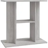 vidaXL Aquariumstandaard Sonoma Grijs 60x30x60 cm Bewerkt Hout