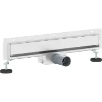 vidaXL Wandgemonteerde Doucheafvoer Zilver 50 cm Roestvrij staal 304
