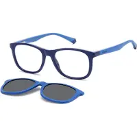 Polaroid Kids Polaroid Zonnebril Kinderen PLD 8054/CS 47/16/130 Blauw azuur Polyamide monturen JUNIOR PLD 8054/CS