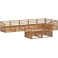 vidaXL Buiten bank set 8 st Naturel Massief Acacia Hout