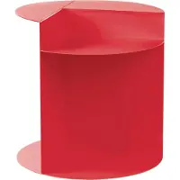 Beliani TAGGART - Bijzettafel - Rood - IJzer