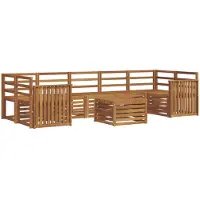 vidaXL Buiten bank set 8 st Naturel Massief Acacia Hout