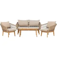 Ebuy24 Olivia salontafel Ø80cm bruin.