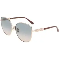 Ferragamo Zonnebril - - SF339S - Goud (rosegoud) - Roze gradient glazen - Vierkant