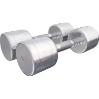 Gorilla Sports Dumbbellset 16 kg chroom - 2 x 8 kg