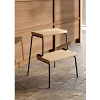 Woud Slalom Step Stool Stool
