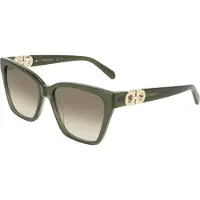 Ferragamo Zonnebril SF2110S 57/16/145 Transparant khaki Acetaat VROUW SF2110S