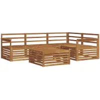 vidaXL Buiten bank set 5 st Naturel Massief Acacia Hout