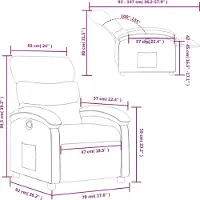 vidaXL Relaxfauteuil Crème Kunstleer